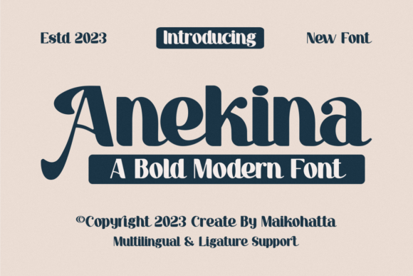 Anekina: The Bold Display Font for Modern Designers