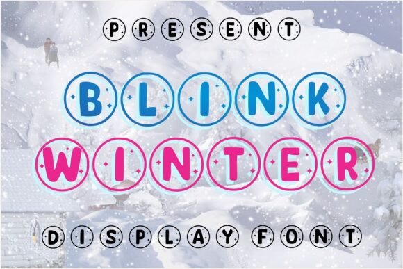 Blink Winter: The Perfect Christmas Display Font for Small Business Branding