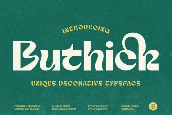 Buthick: The Modern Display Font for Bold Editorial Design