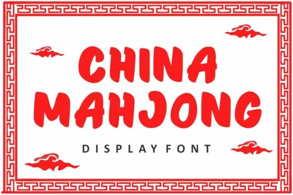China Mahjong: Bold Display Font for Eye-Catching Designs