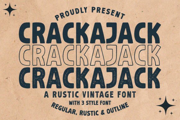 Crackajack: A Rustic Vintage Font for Authentic Branding