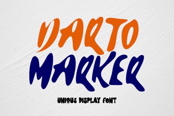 Darto Marker: A Quirky Display Font for Handmade Branding