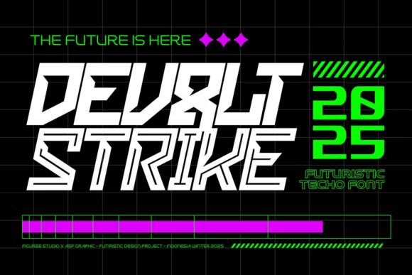 Devolt Strike: The Dynamic Typeface for High-Energy Editorial Design