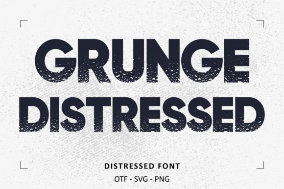 Distressed: The Rugged Display Typeface for Makers