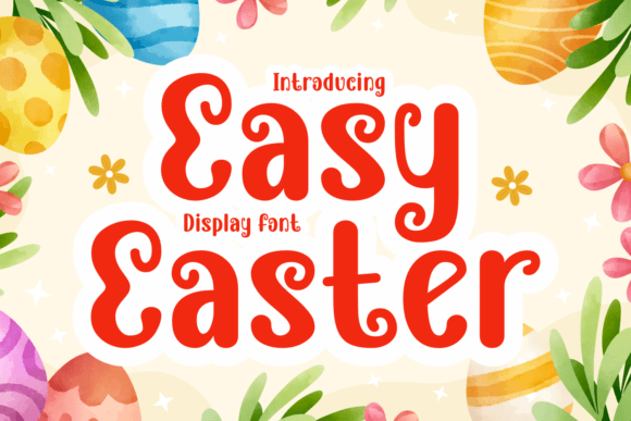 Easy Easter: A Lively Curly Display Font for Festive Editorial Design