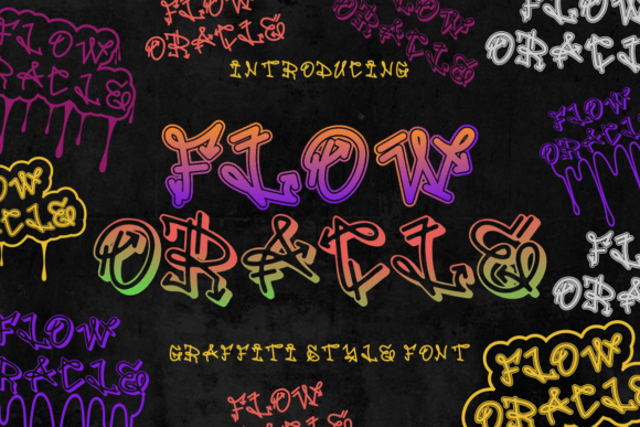 Flow Oracle: The Vibrant Graffiti Typeface for Bold Creators