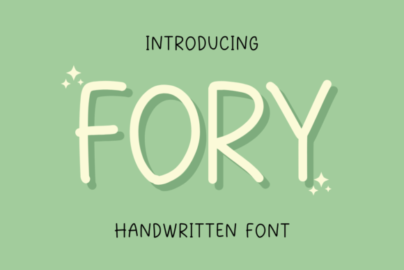 Fory: A Quirky Handwritten Display Font for Editorial Design