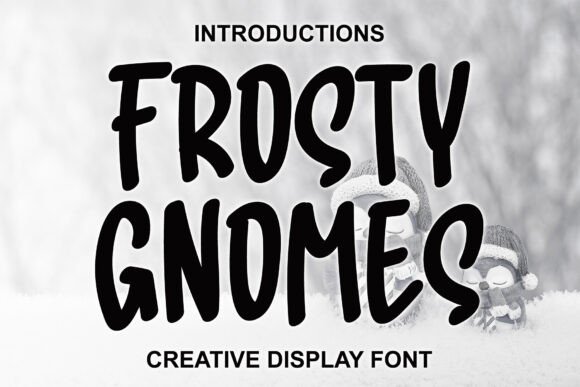 Frosty Gnomes: A Magical Display Font for Editorial Design