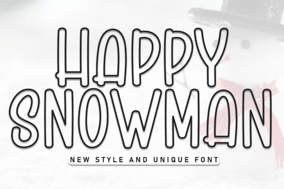 Happy Snowman: A Playful Display Font for Seasonal Branding