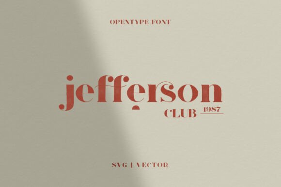 Jefferson: A Soft Serif Typeface for Editorial Design