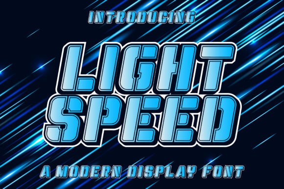 Light Speed: A Dynamic Typeface for Modern Editorial Design