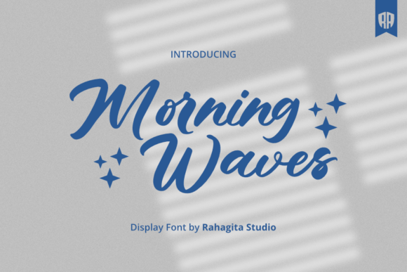 Morning Waves: A Refreshing Display Font for Editorial Design