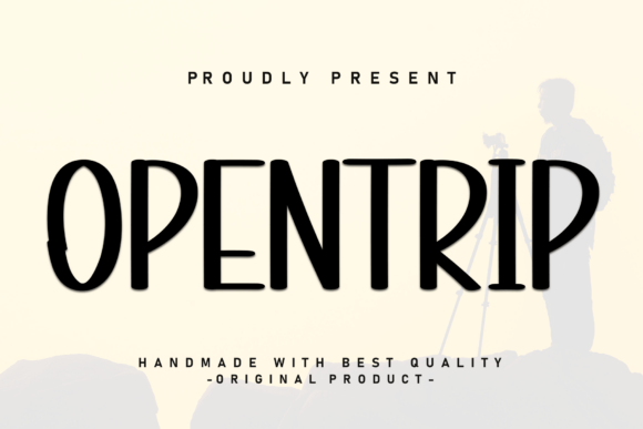 Opentrip: The Bold Display Font for High-Impact Campaigns