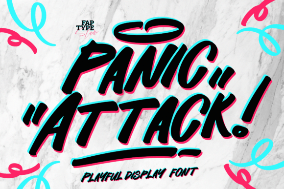 Panic Attack: A Playful Display Font for Whimsical Branding