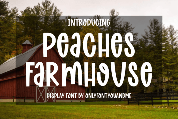 Peaches Farmhouse: The Perfect Display Font for Handmade Crafts