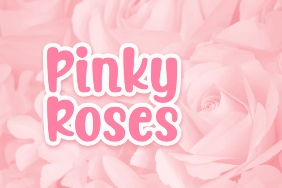 Pinky Roses: A Striking Display Font for Handmade Creators