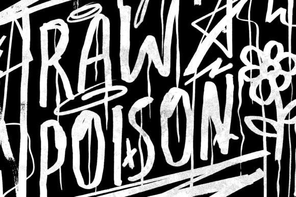 Raw Poison: The Distressed Display Font for Bold Editorial Design