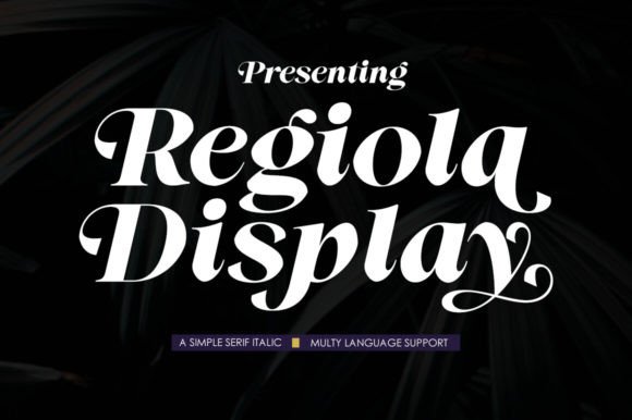 Regiola Display: The Premium Serif Typeface for High-End Campaigns