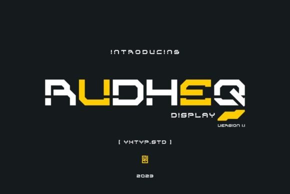 Rudheq: The Modern Futuristic Font for Editorial Design