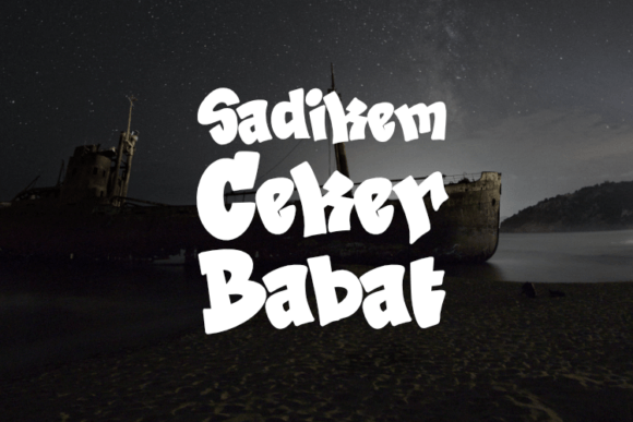 Sadikem Ceker Babat: A Premium Display Typeface for Makers