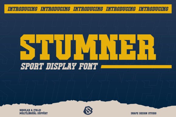 Stumner Bold Sport Font for High-Impact Crafts