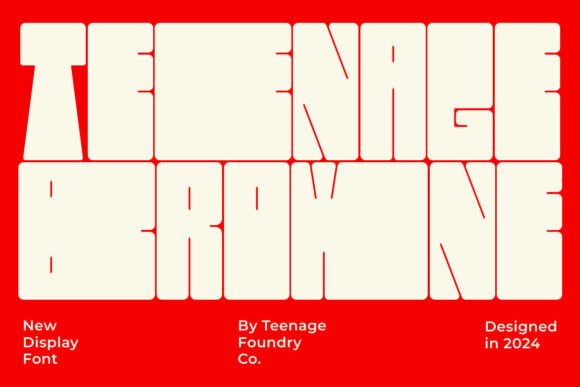 Teenage Browne: The Bold Display Font for Handmade Creators