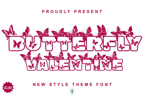 Valentine Butterfly: A Creative Display Font for Bold Campaigns