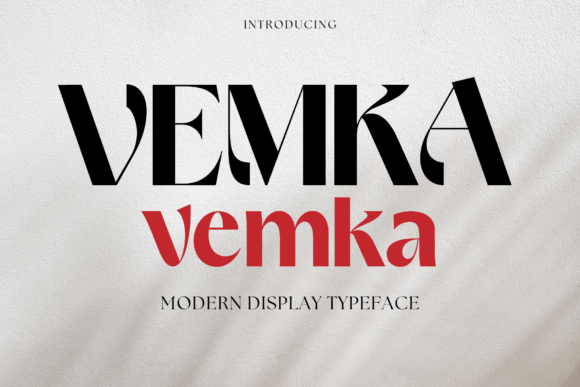 Vemka: A Modern Display Font for Bold Brand Identity