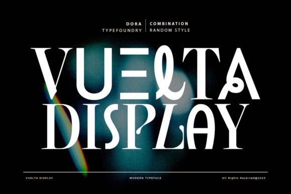 Vuelta Display: The Modern Typeface for Bold Branding